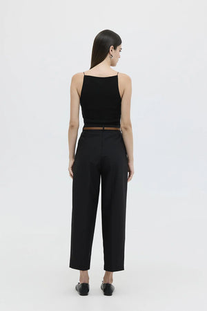 Belted Carrot Trouser