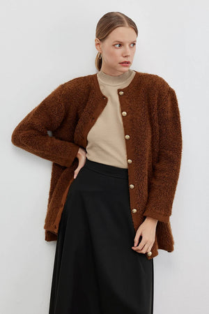 Thick Boucle Cardigan