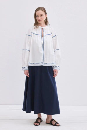 Boho Tie-neck Jacket
