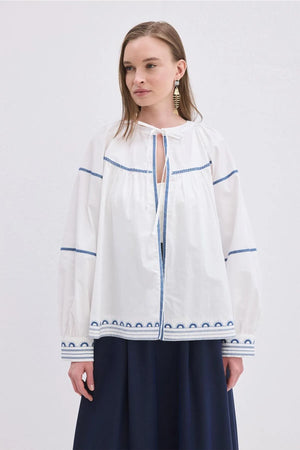 Boho Tie-neck Jacket
