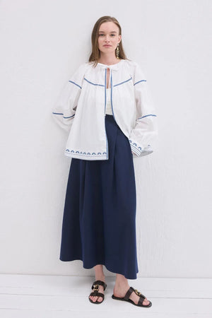 Boho Tie-neck Jacket