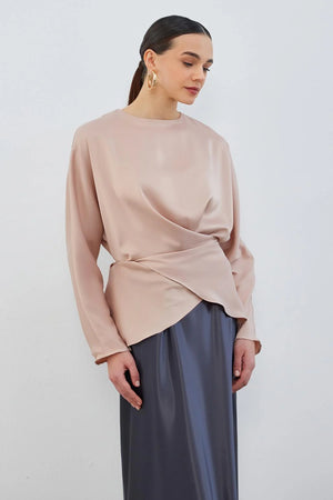 Envelop Satin Tunic