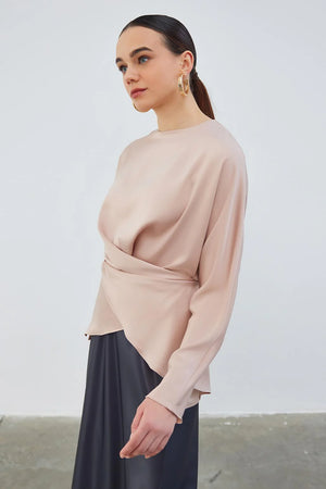 Envelop Satin Tunic