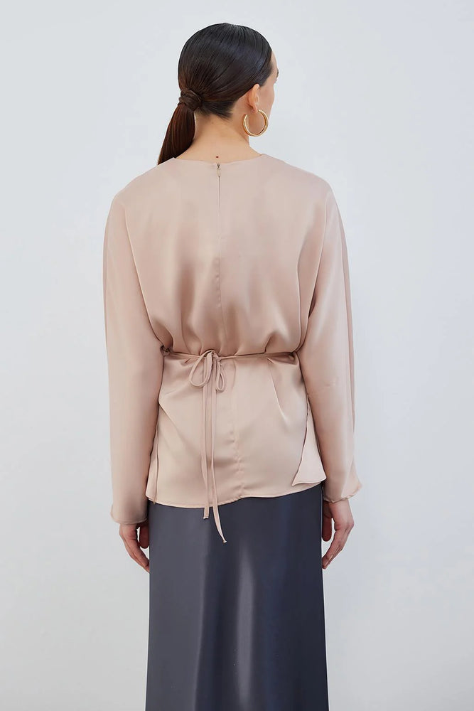 Envelop Satin Tunic