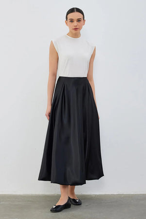 Satin Balloon Skirt