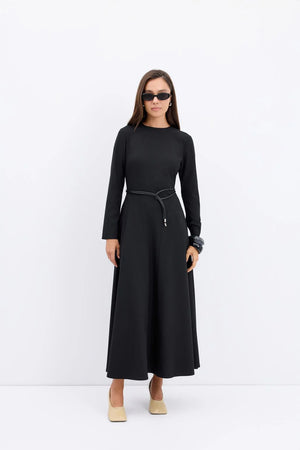 Structured Flared Dress