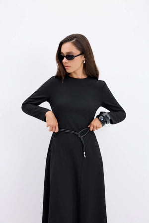 Structured Flared Dress