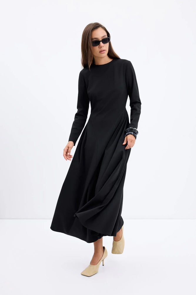 Structured Flared Dress