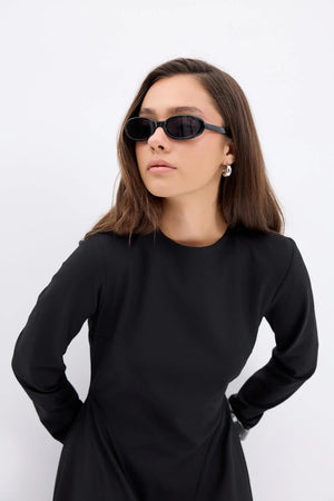Structured Flared Dress