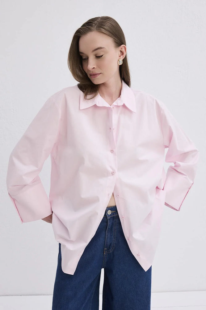 Wide Cuff Oversized Shirt