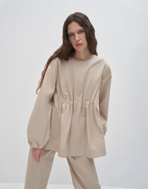 Pleated Balloon Tunic