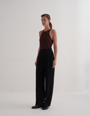 Pleated Palazzo Pants