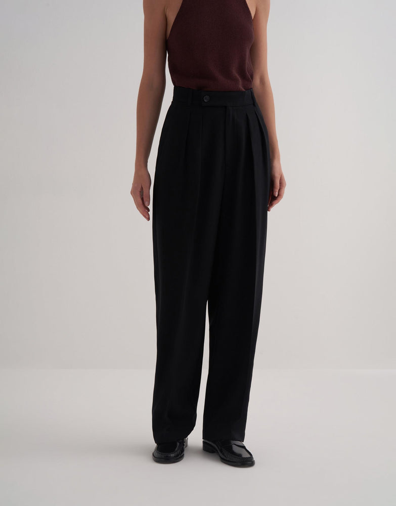 Pleated Palazzo Pants