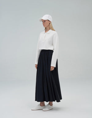 Pleated Flowy Skirt