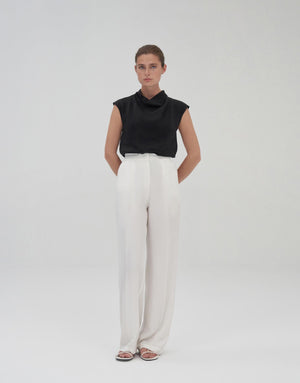 Pleated High Waist Pants