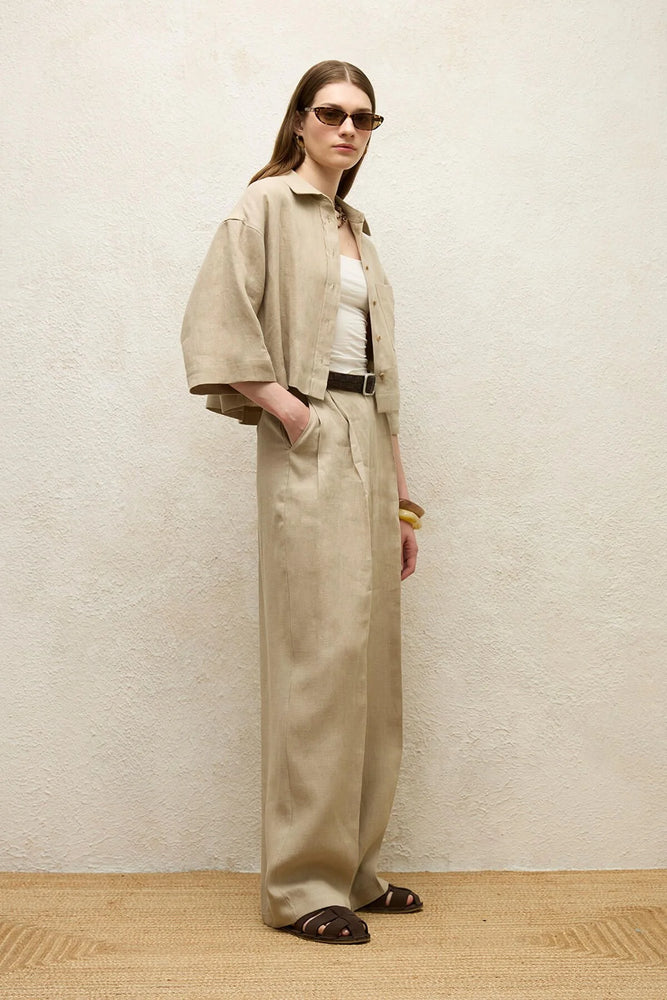 Linen Palazzo Pants