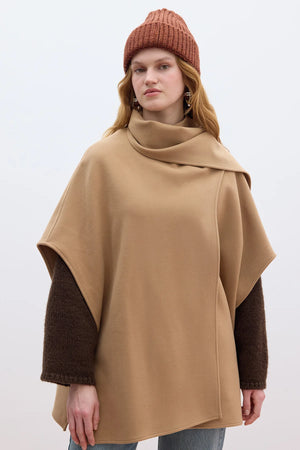 Cachet Poncho With Scarf