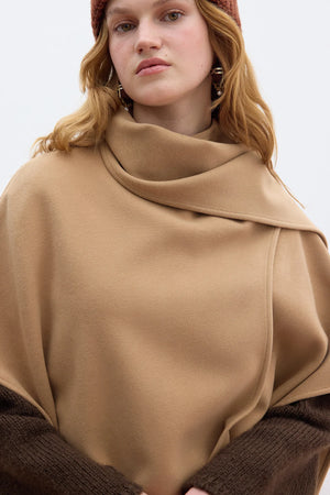 Cachet Poncho With Scarf