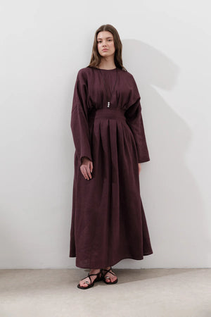 Manuka Dress Burgundy