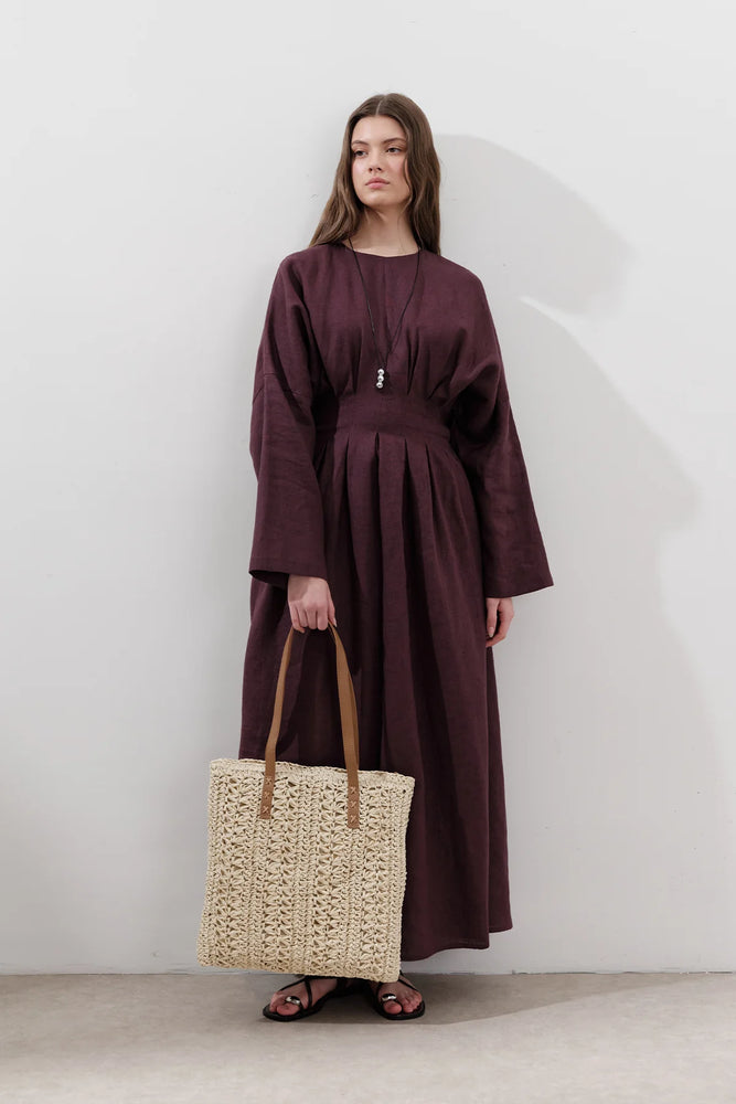 Manuka Dress Burgundy