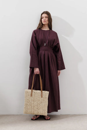 Manuka Dress Burgundy