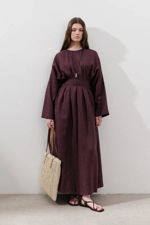 Manuka Dress Burgundy