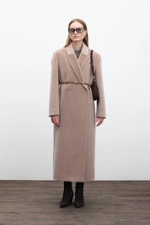 Long Cachet Belted Coat