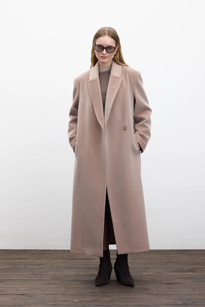 Long Cachet Belted Coat