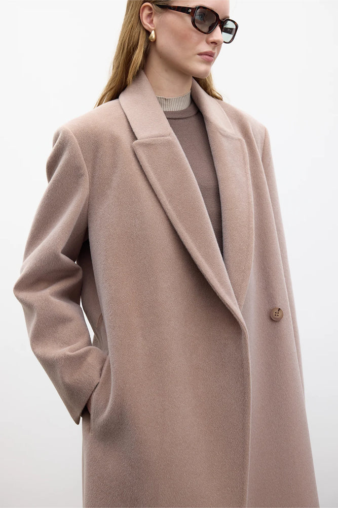 Long Cachet Belted Coat