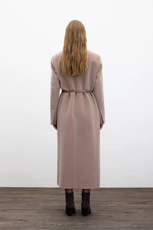 Long Cachet Belted Coat