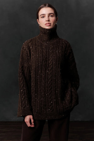 Turtleneck Knit Sweater