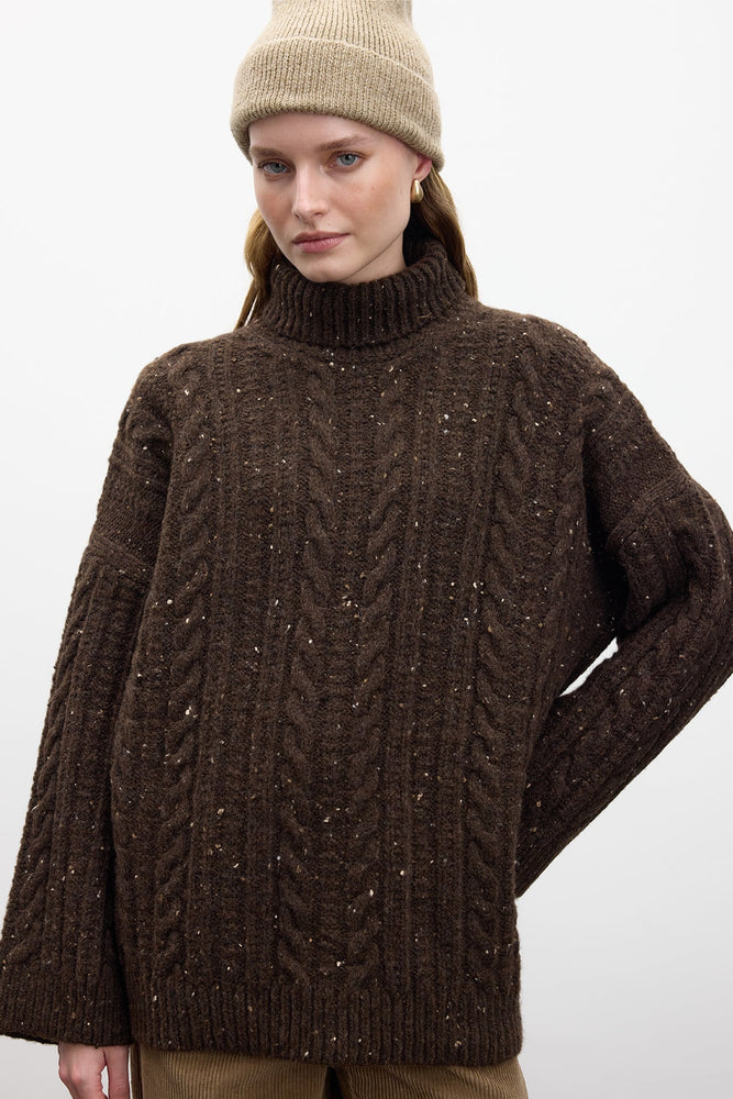 Turtleneck Knit Sweater