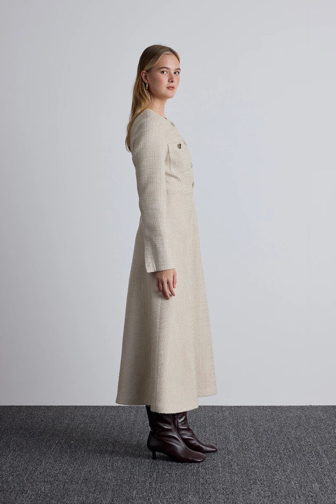 A-line Tweed Dress