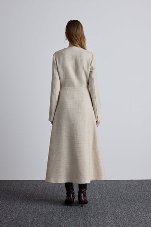 A-line Tweed Dress