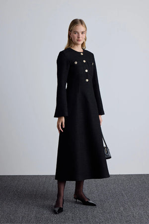 A-line Tweed Dress