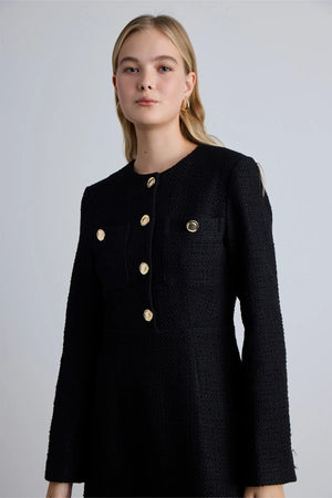 A-line Tweed Dress