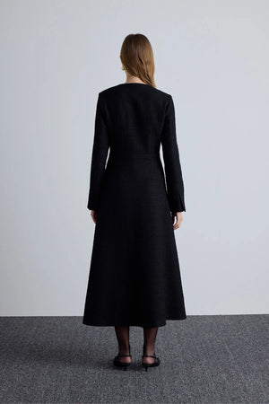 A-line Tweed Dress