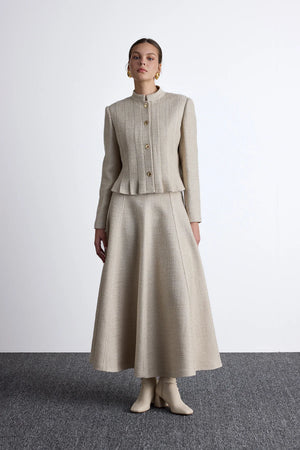 A-line Tweed Skirt