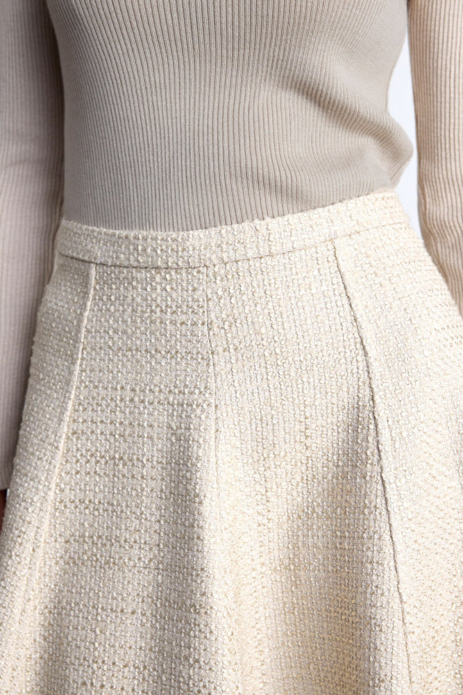 A-line Tweed Skirt