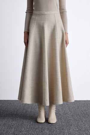 A-line Tweed Skirt