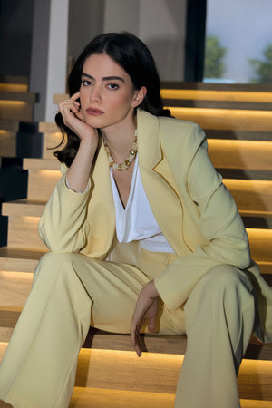 Designer Brand Blazer Yellow