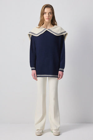Marine Collar Sweater