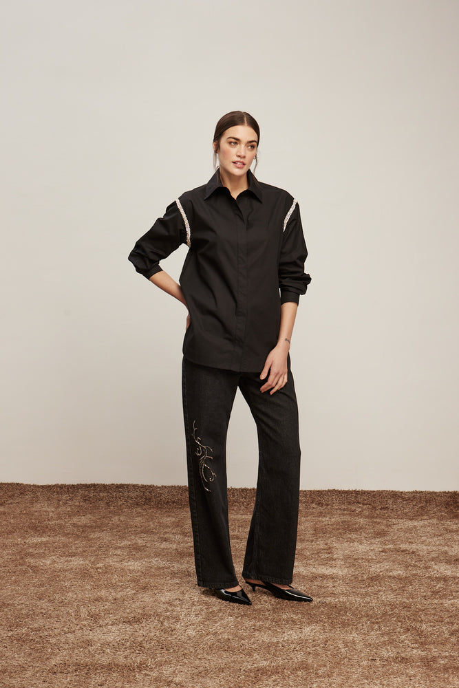Crystal Trim Shirt