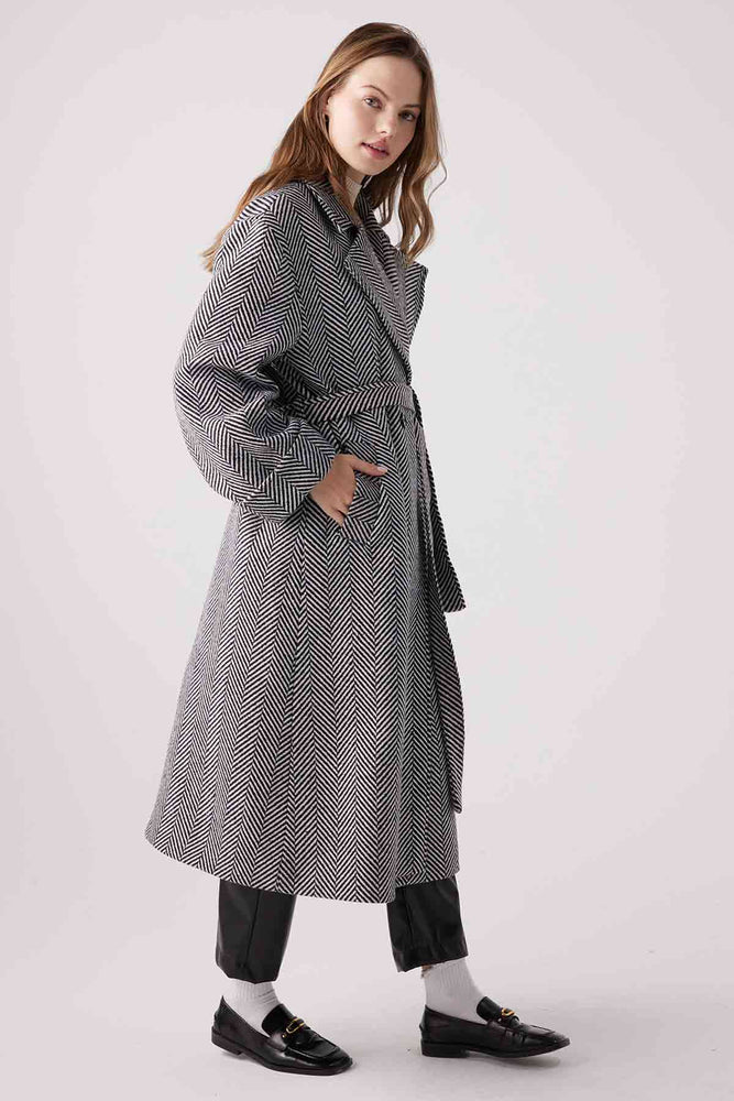 Herringbone clearance oversized coat