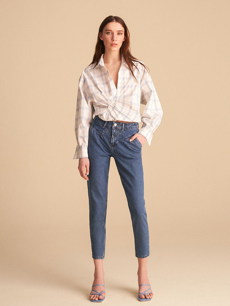 Nocturne Stitched Mom Jeans