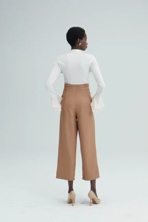 Palazzo Trouser With Epoulet