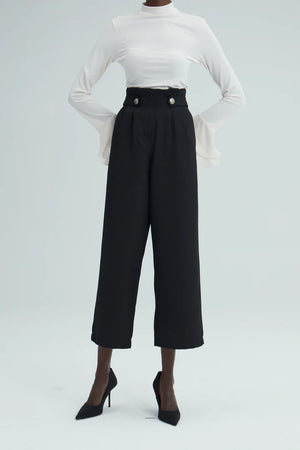 Palazzo Trouser With Epoulet